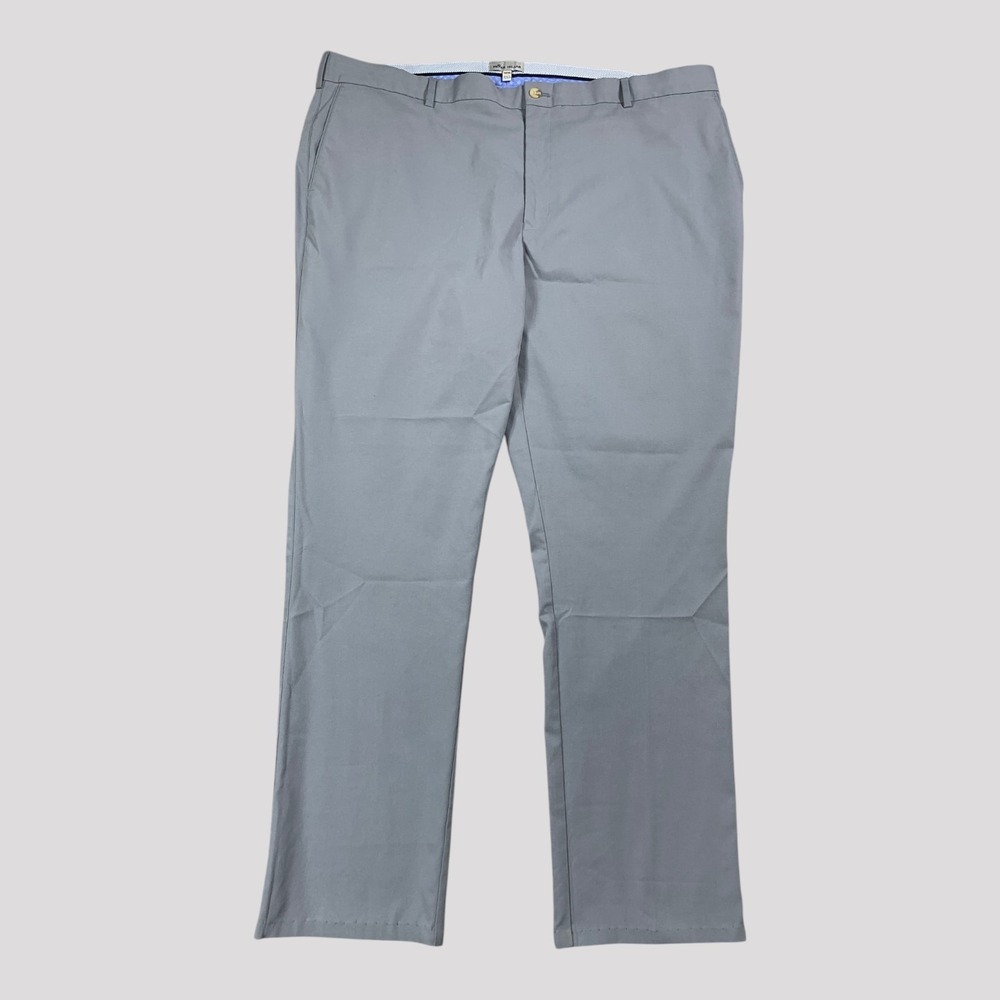 Peter Millar Raleigh Performance Pants 42x31 London Gray Wicking Two-Way Stretch